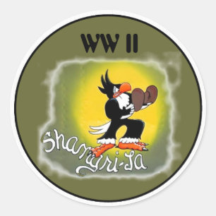 STICKER ROND WW II - NEZ ART.