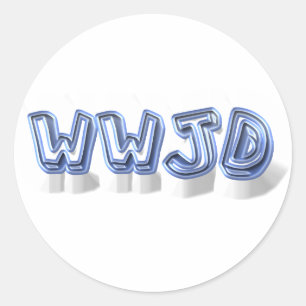 Sticker Rond wwjd