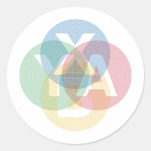 Sticker Rond XABY coloré