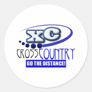 STICKER ROND XC CROSS COUNTRY VA À DISTANCE !