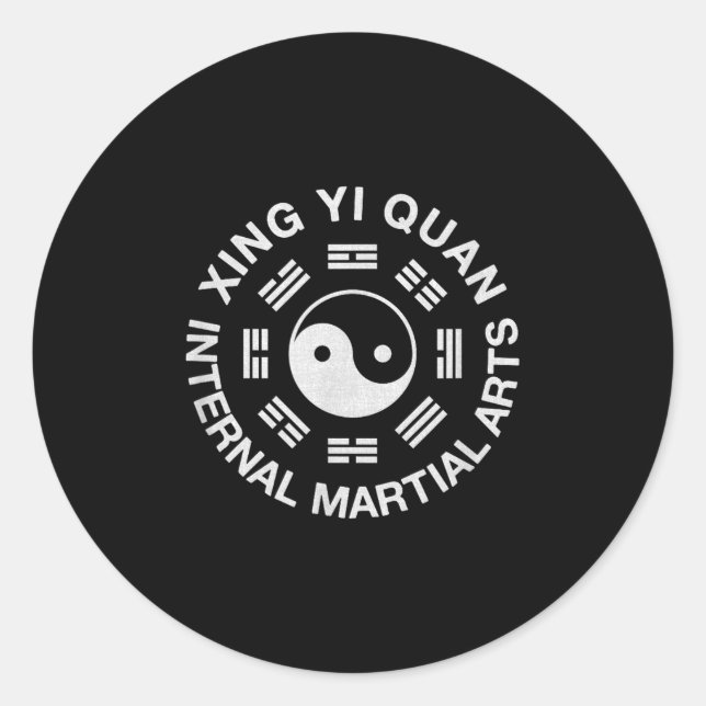 Sticker Rond Xingyi Internal Martial Arts  (Devant)