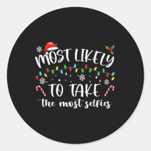 Sticker Rond xmas les plus susceptibles de prendre le plus de s