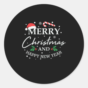 Sticker Rond Xmas Merry