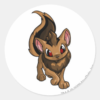 Sticker Rond Xweetok Brown