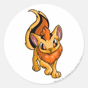 Sticker Rond Xweetok Orange
