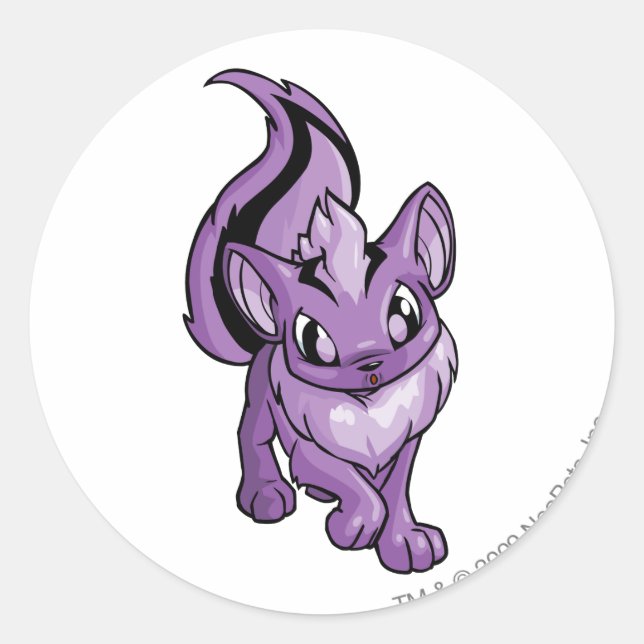 Sticker Rond Xweetok Purple (Devant)