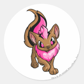 Sticker Rond Xweetok rose