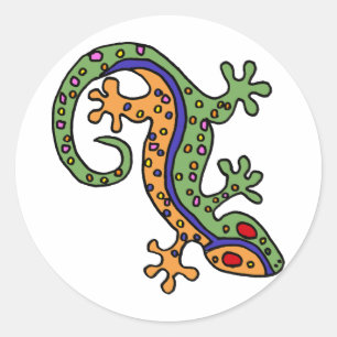 Sticker Rond XX- Gecko Art
