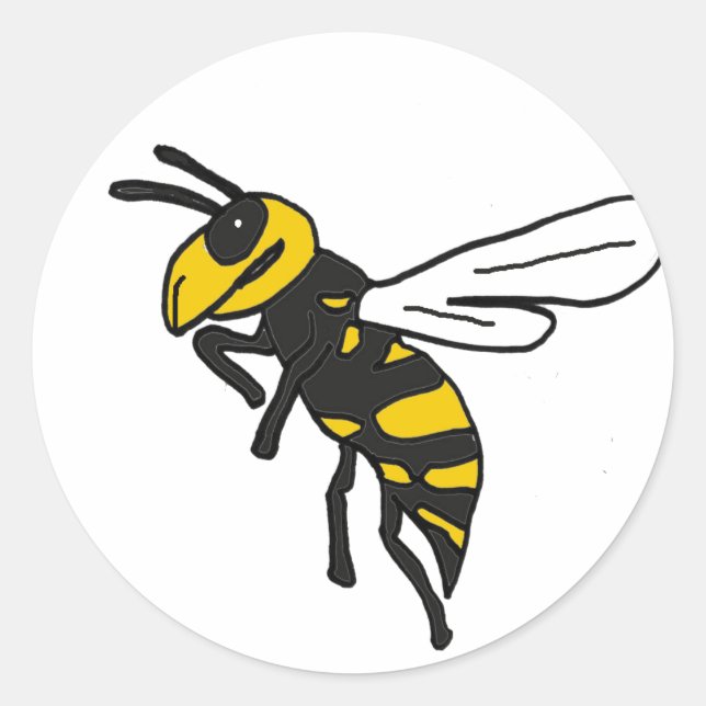 Sticker Rond XX- Jaune Veste Art (Devant)