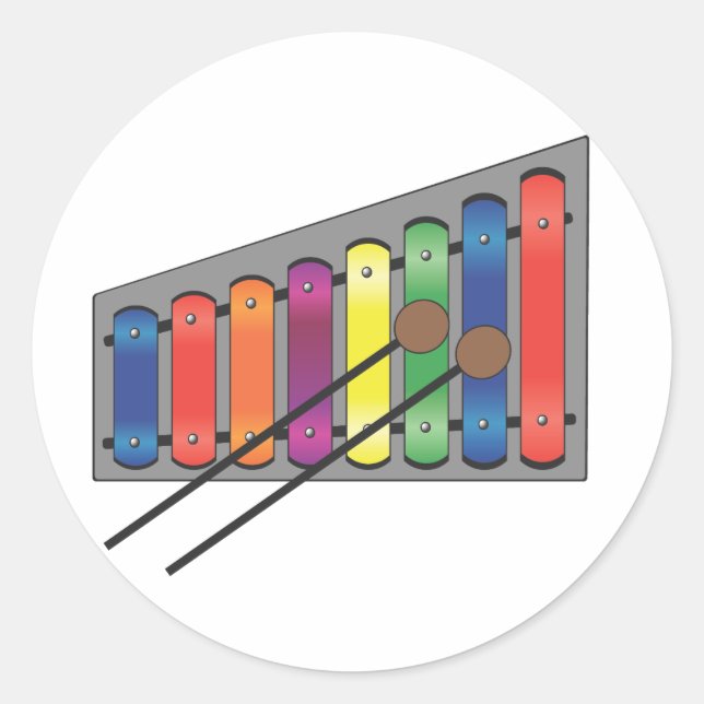 Sticker Rond xylophone (Devant)