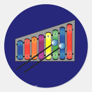 Sticker Rond Xylophone