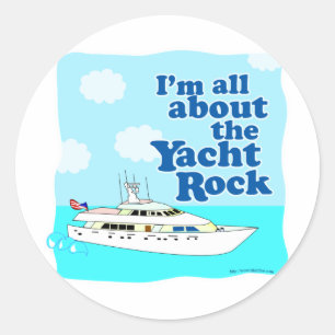 Sticker Rond Yacht Rock