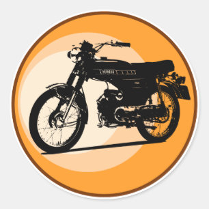 Sticker Rond Yamaha FS1E 'FIZZY' Classic