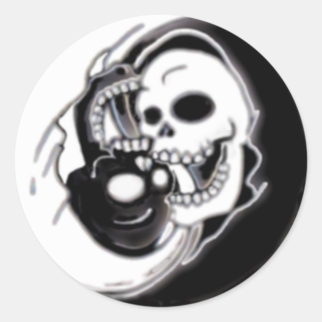 Sticker Rond Yang Grim Reaper (Devant)