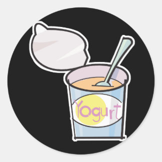 Sticker Rond yaourt