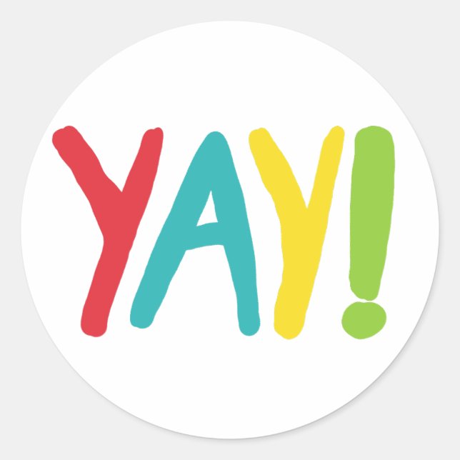 Sticker Rond Yay ! (Devant)