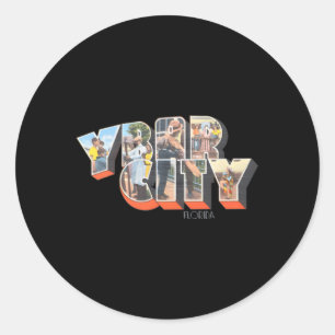 Sticker Rond Ybor City Floride Fl