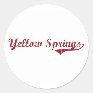 Sticker Rond Yellow Springs Ohio Design classique