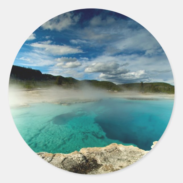 Sticker Rond Yellowstone (Devant)