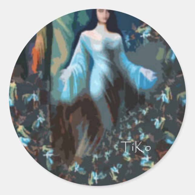 Sticker Rond yémaya (Devant)