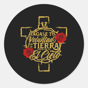 Sticker Rond Yeshua Jésus est Roi Religieux Chrétien Bible Ver