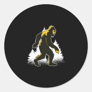 Sticker Rond Yéti de Bigfoot