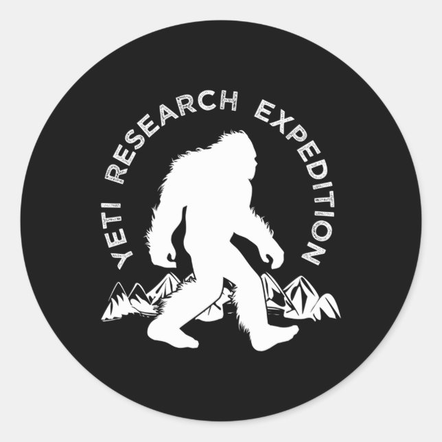 Sticker Rond Yeti Research Expedition Yeti (Devant)
