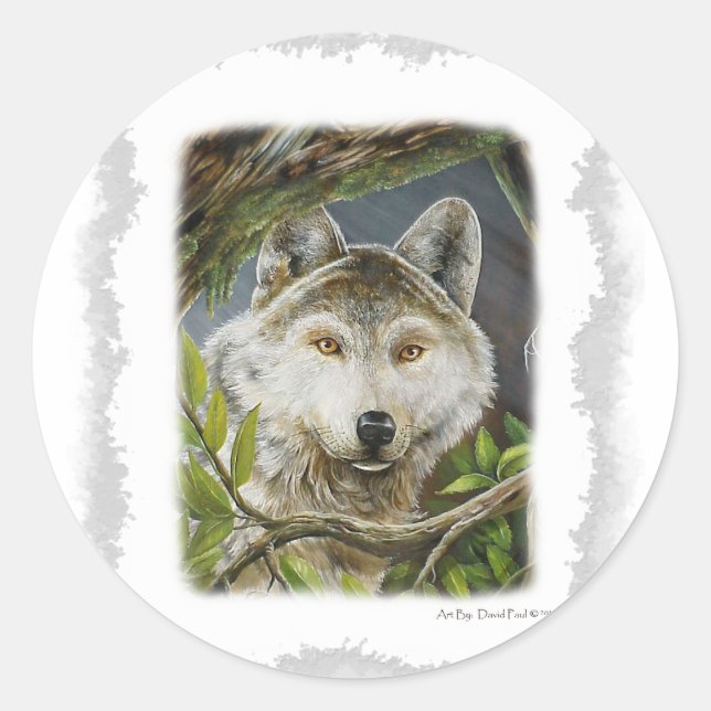 Sticker Rond Yeux attentifs (Devant)