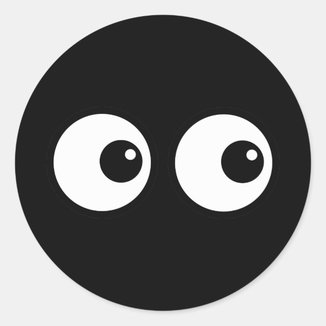 Sticker Rond Yeux de dessin (Devant)