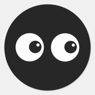 Sticker Rond Yeux de dessin