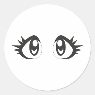Sticker Rond Yeux de Manga