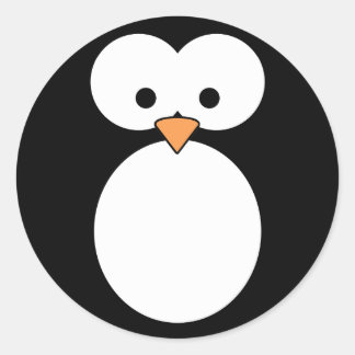 Sticker Rond Yeux de pingouin
