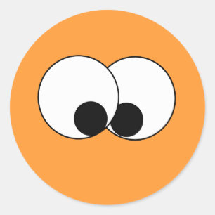 STICKER ROND YEUX ÉCARQUILLÉS