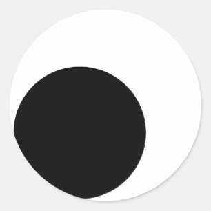 Sticker Rond Yeux écarquillés (aucune frontière)