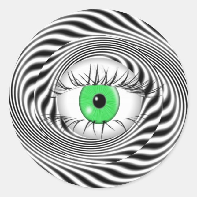 STICKER ROND YEUX HYPNOTIQUE - HYPNOTISTE (Devant)