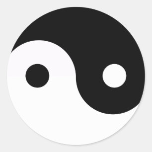 Sticker Rond Yin et Yang