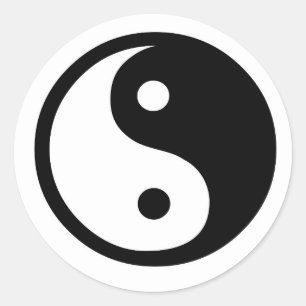 Sticker Rond Yin et Yang