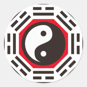 STICKER ROND YIN ET YANG