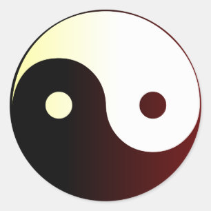Sticker Rond Yin et Yang