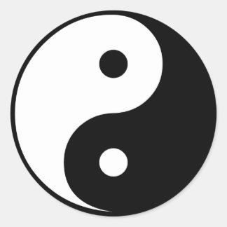 Sticker Rond Yin Yang