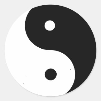 Sticker Rond Yin_Yang