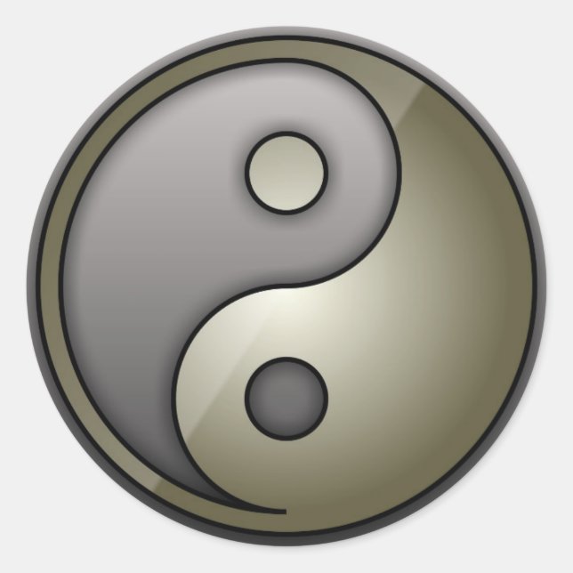 Sticker Rond Yin Yang (Devant)