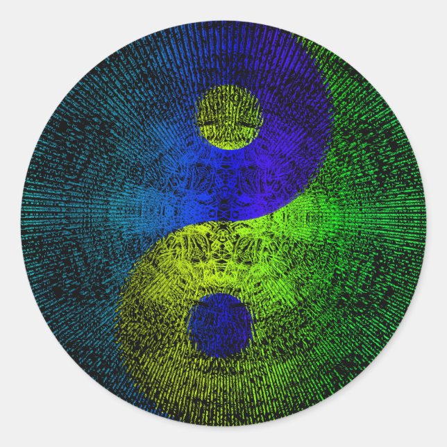 Sticker Rond Yin-yang (Devant)