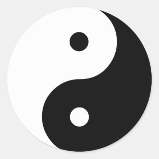 Sticker Rond Yin Yang