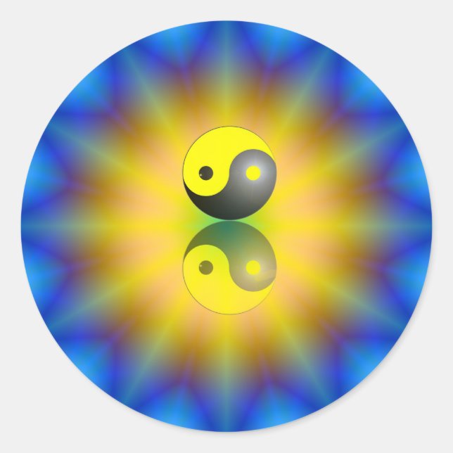 Sticker Rond Yin Yang (Devant)