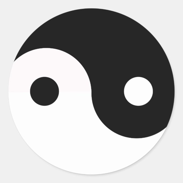 Sticker Rond Yin Yang (Devant)