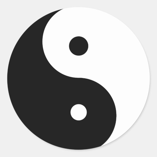 Sticker Rond yin yang (Devant)