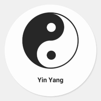 Sticker Rond Yin Yang