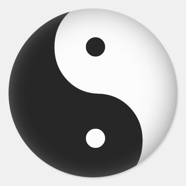 Sticker Rond Yin Yang (Devant)