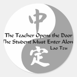Sticker Rond Yin Yang - L'Enseignant